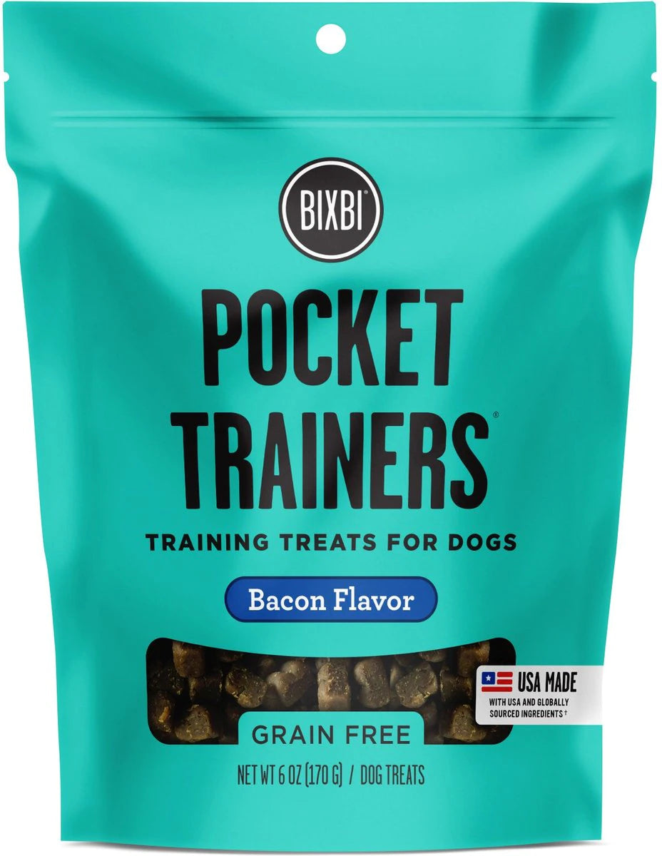 Bixbi Pocket Trainers Bacon Dog Treats 6oz