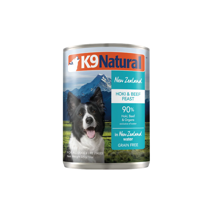 K9 Natural Grain Free Hoki & Beef Canned Wet Food for Dogs 13oz