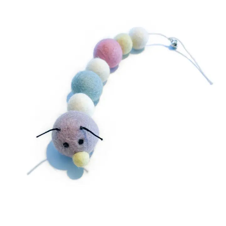 Kat the Caterpillar Eco Wool Cat Toy