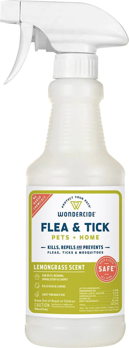 Wondercide Flea + Tick Spray for Pets and Home 16oz