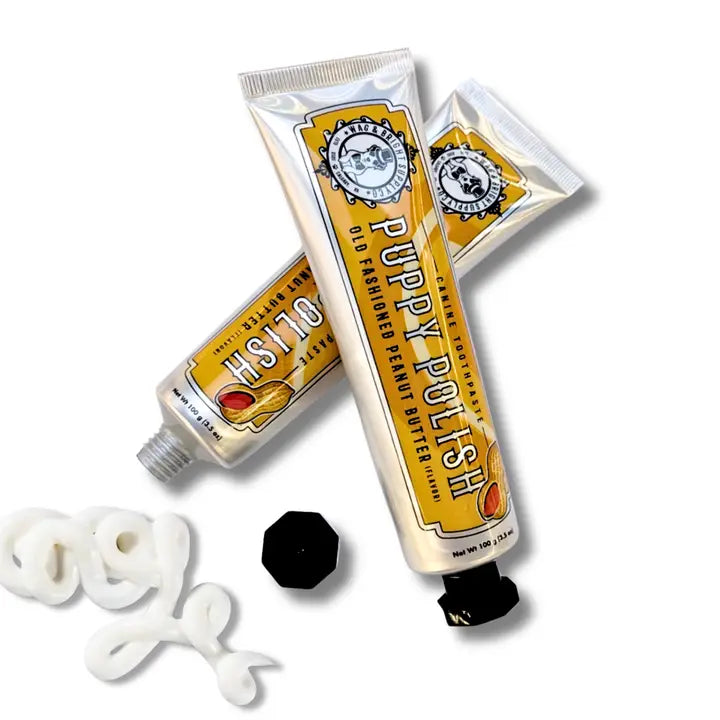 Puppy Polisher Old Fashioned Peanut Butter Dog Toothpaste 3.5oz