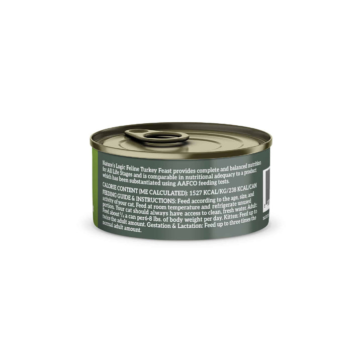 Nature's Logic Feline Turkey Feast Grain Free Canned Wet Cat Food 5.5oz