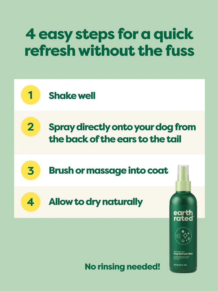 Earth Rated Dog Refresh Mist 8oz