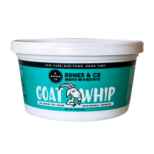 Bones & Co Frozen Raw Goat Whip 3.5oz