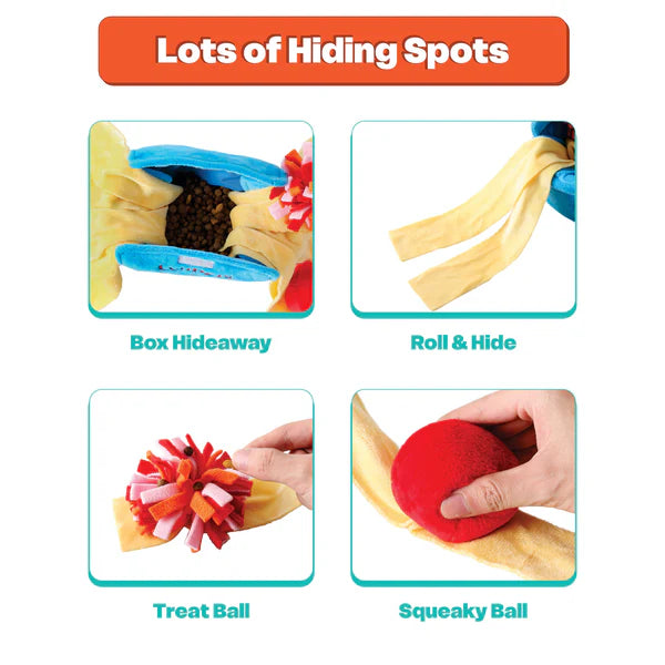 LuftPets Pupio's Pasta Snuffle Toy —A Delicious Puzzle of Fun for Dogs, andCats