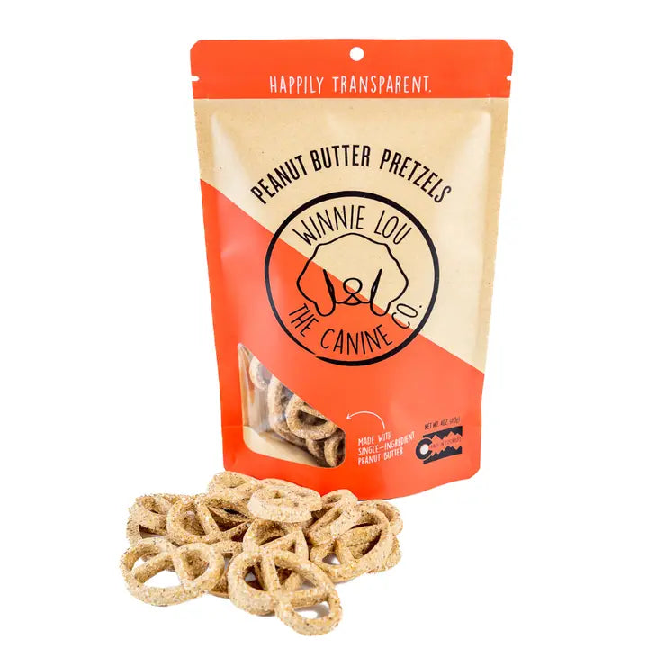 Peanut Butter Pretzels Dog Treats 4oz