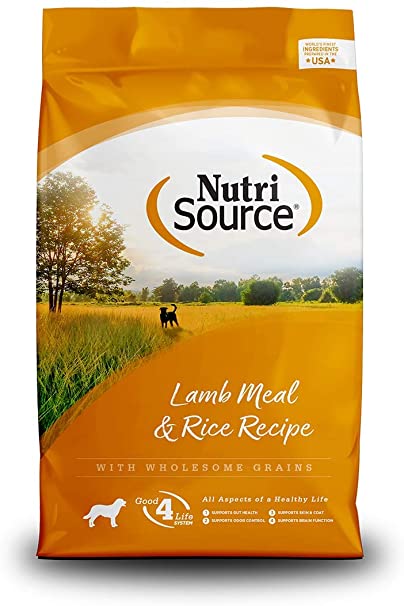 NutriSource Adult Lamb & Rice Recipe Dry Dog Food 26lb