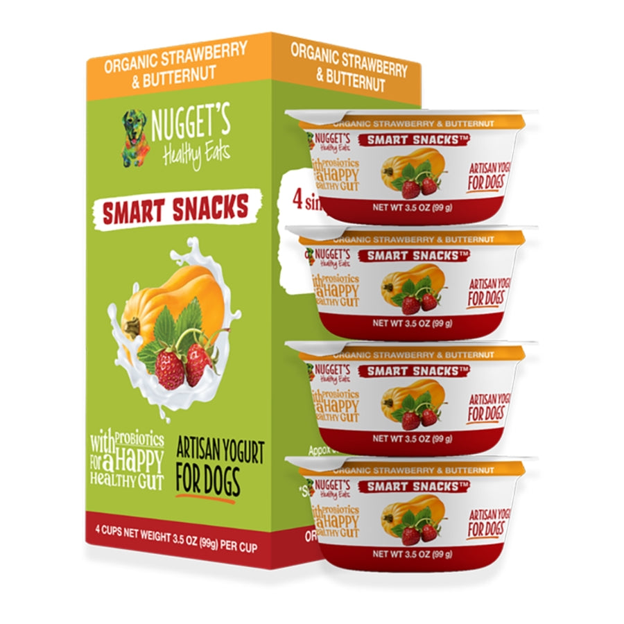 Nugget's Smart Snacks Strawberry Artisan Yogurt For Dogs Single 3.5oz