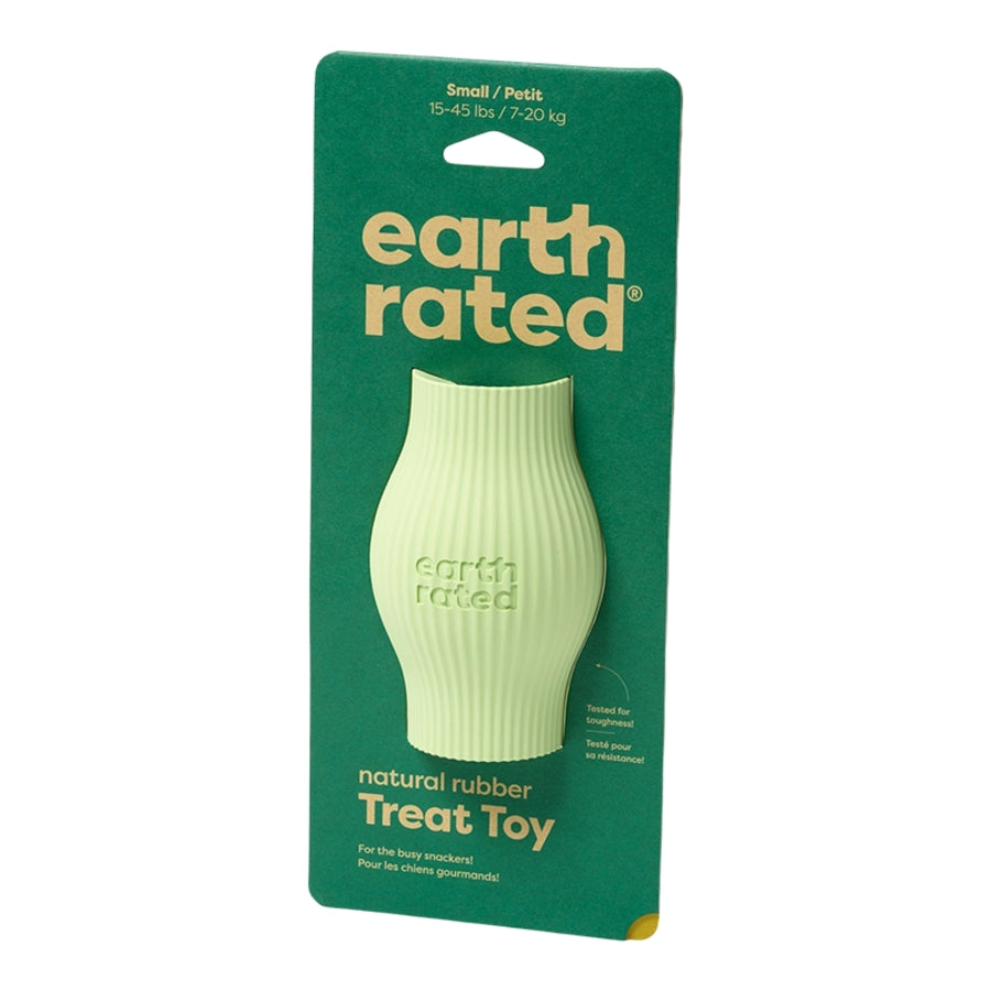 Dog Treat Toy Green Rubber Small