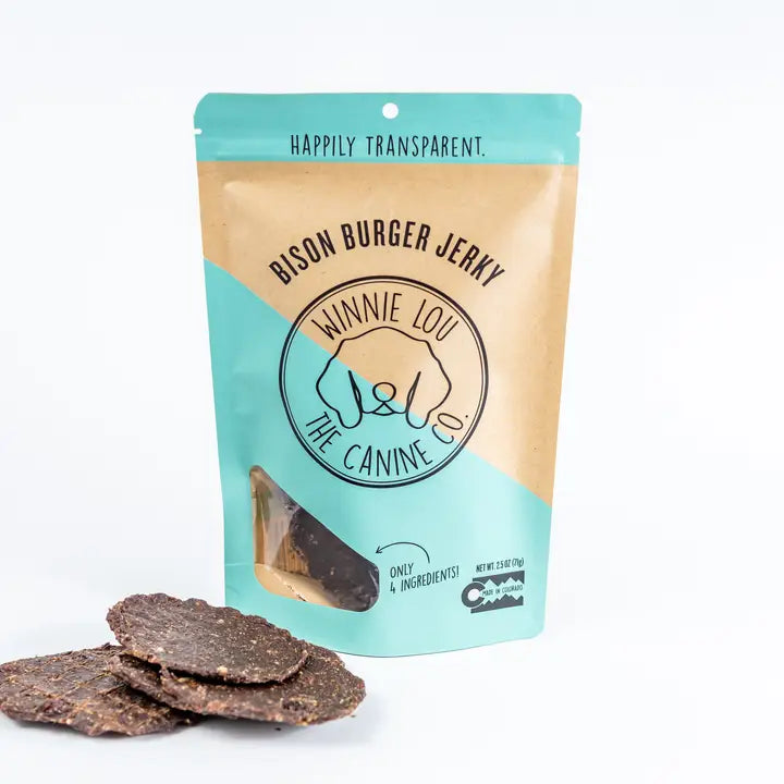 Bison Burger Jerky Dog Treats 2.5oz