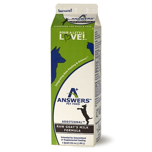 Answers Raw Goat's Milk Quart