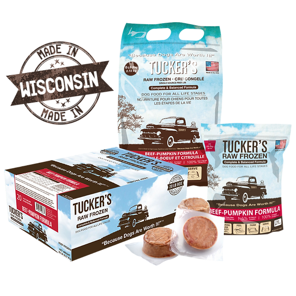 Tucker's Beef & Pumpkin Frozen Raw Dog Food 20lb