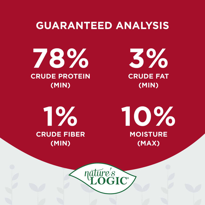 Nature's Logic Beef Lung Dehydrated Treat for Cats and Dogs 3.5oz