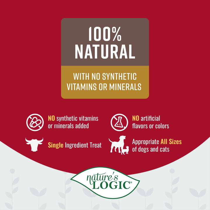 Nature's Logic Beef Lung Dehydrated Treat for Cats and Dogs 3.5oz