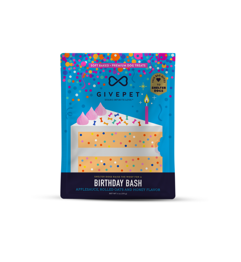 Give Pet Birthday Bash Soft and Chewy Dog Treats 6oz