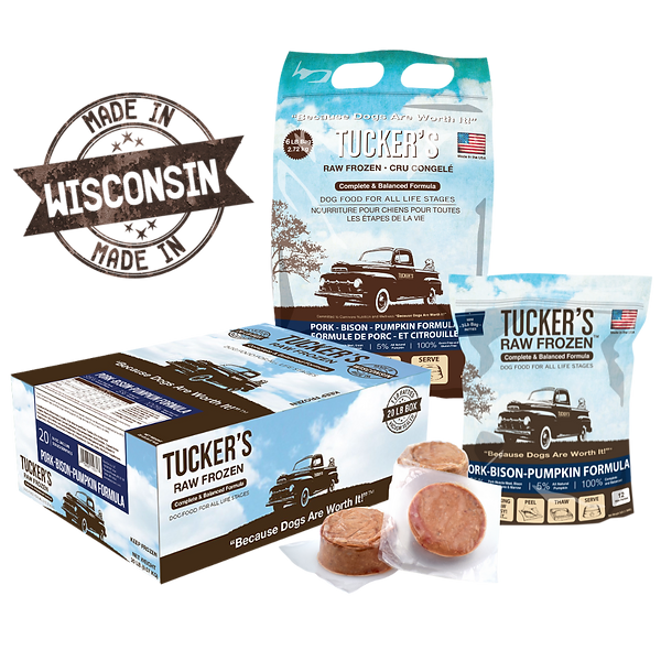Tucker's Pork Bison Frozen Raw Dog Food 20lb