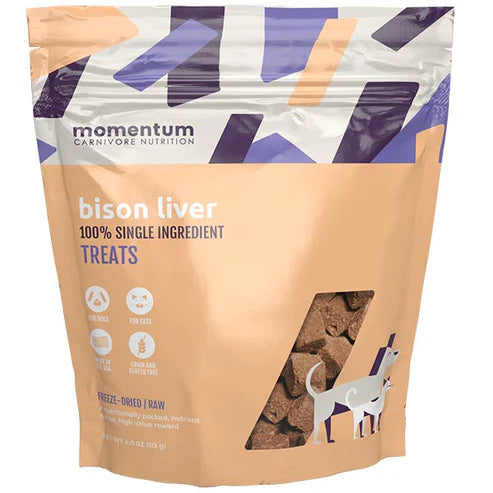 Momentum Bison Liver Treats 4oz