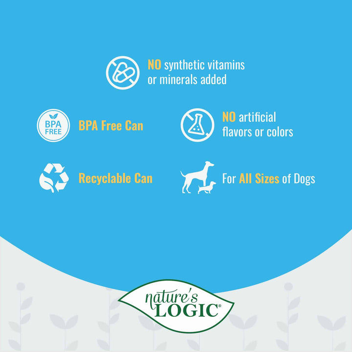 Nature's Logic Sardine Feast All Life Stages Grain Free Canned Wet Dog Food 13.2oz