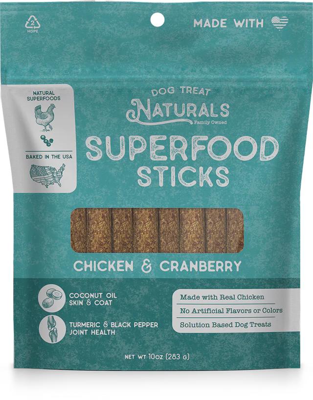 Chicken and Cranberry Superfood Sticks 10oz
