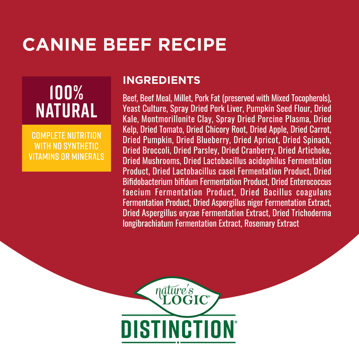 Nature's Logic Distinction Beef All Life Stages Dry Dog Food 4.4lb