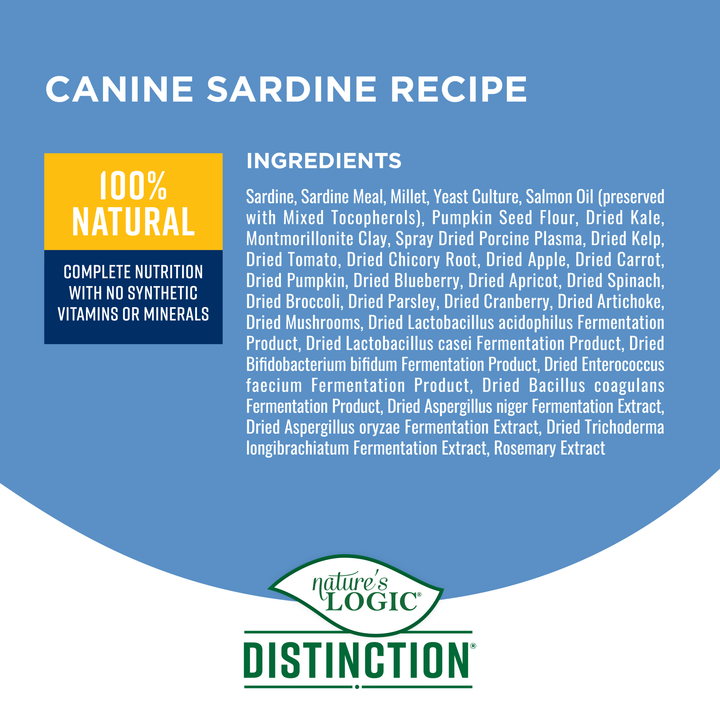 Nature's Logic Distinction Sardine All Life Stages Dry Dog Food 24lb
