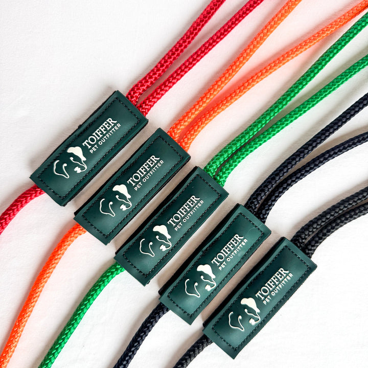 Multipurpose (Slip or Clip Leash) Premium Braided Soft Rope Leash 6ft