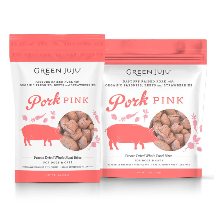 Green Juju Freeze Dried Pork Pink 3oz