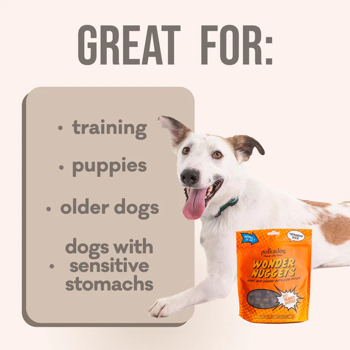 Polkadog Wonder Nuggets Peanut Butter Dog Treats 10oz