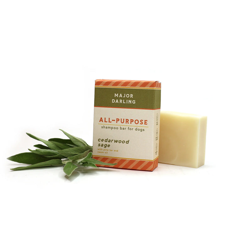 Cedarwood and Sage All-Purpose Shampoo Bar for Dogs