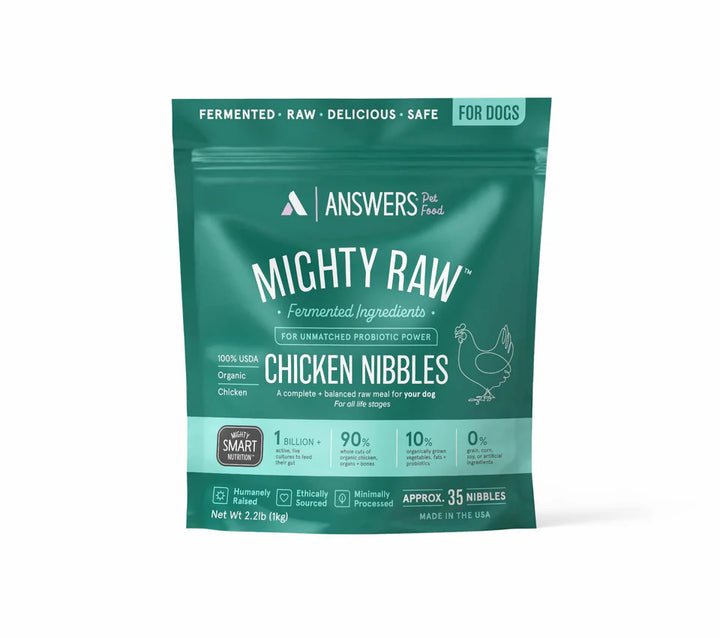 Answers Detailed Frozen Raw Chicken Nibbles 2.2lb