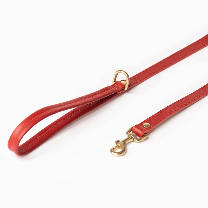 Ramona for You Mars Red Leather Leash