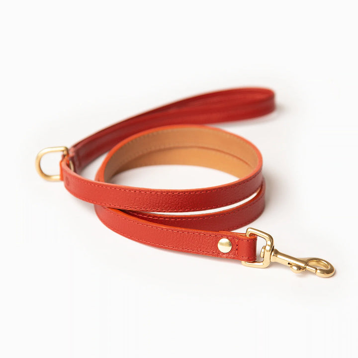 Ramona for You Mars Red Leather Leash