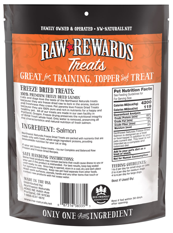 Freeze Dried Salmon Treats for Cats and Dogs 2.5oz
