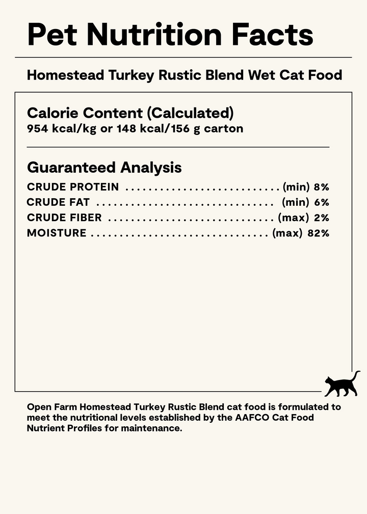 Open Farm Cat Grain Free Rustic Stew Homestead Turkey Wet Cat Food 5.5oz