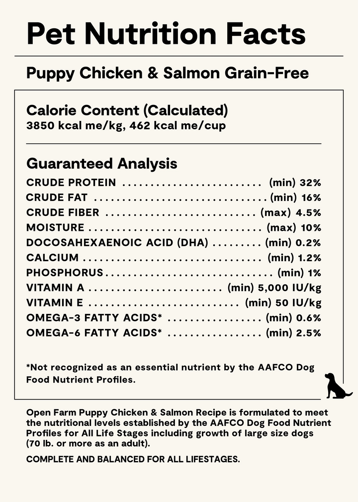 Open Farm Dog Grain Free Puppy Dry Dog Food 4lb