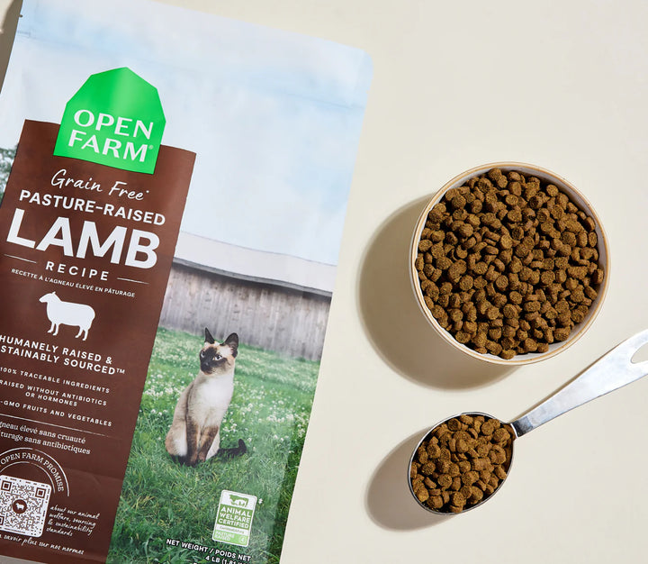 Open Farm Cat Grain Free Pasture Raised Lamb Dry Cat Food 4lb