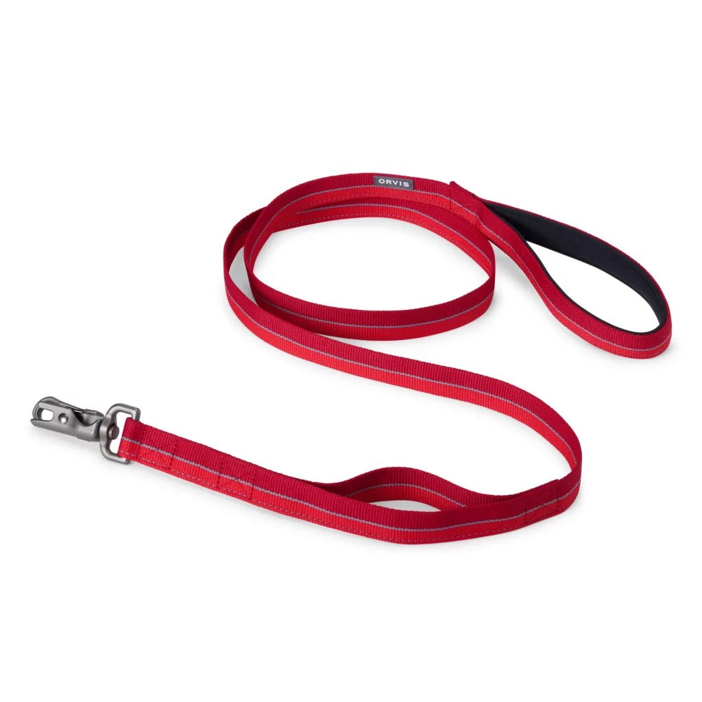 Orvis Tough Trail Woven Dog Leash - Red