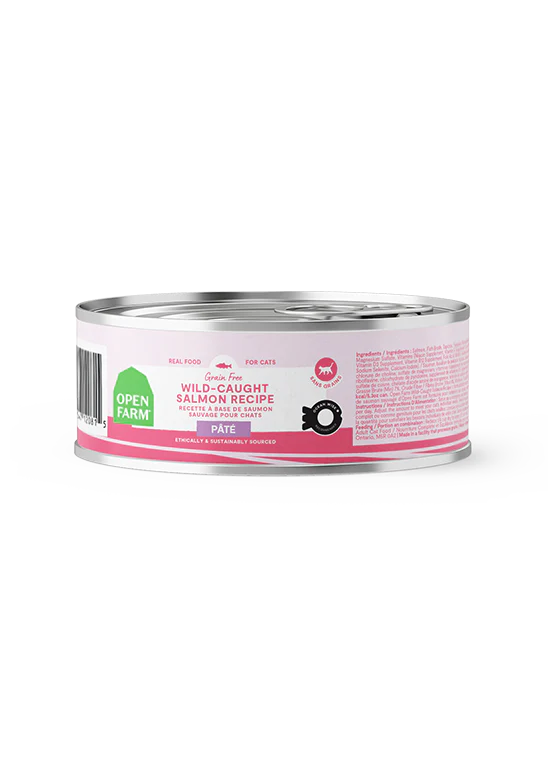 Open Farm Cat Grain Free Wild Caught Salmon Paté Wet Cat Food 5.3oz