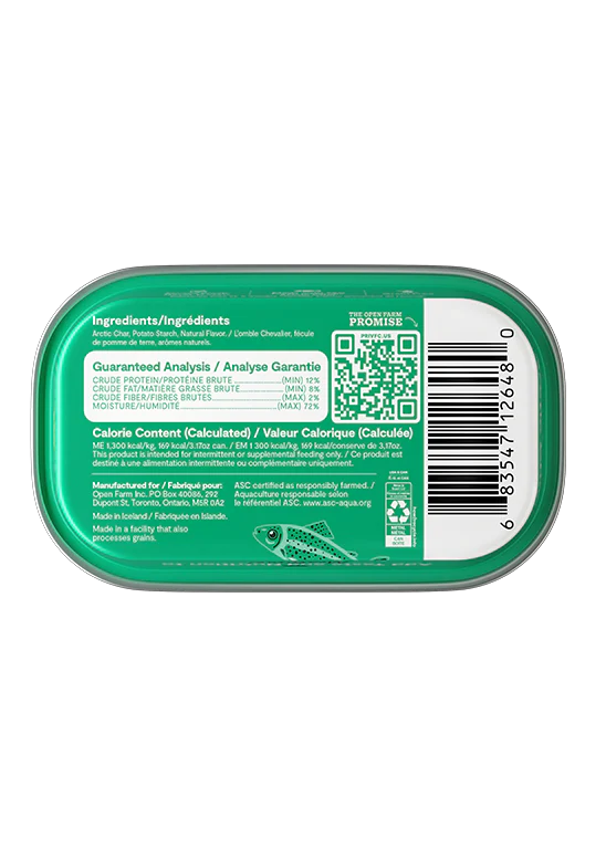 Open Farm Cat Grain Free Arctic Char Topper For Cats 3.17oz