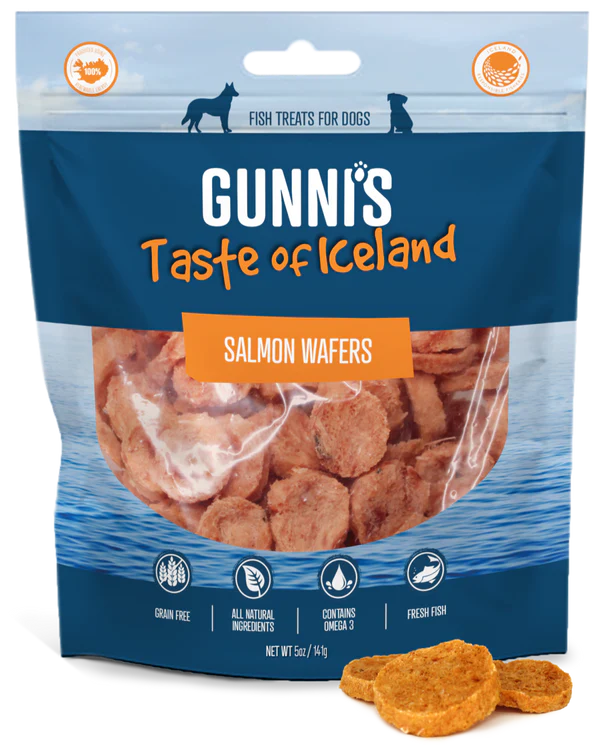 Gunni's Salmon Wafers 5oz