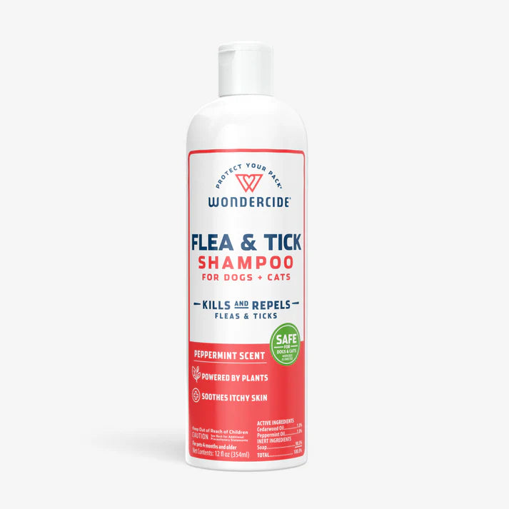 Wondercide Flea + Tick Shampoo for Dogs and Cats 12oz