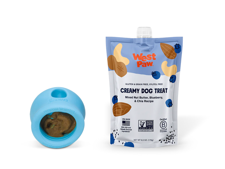 West Paw Creamy Nut Butter & Blueberry Pouch