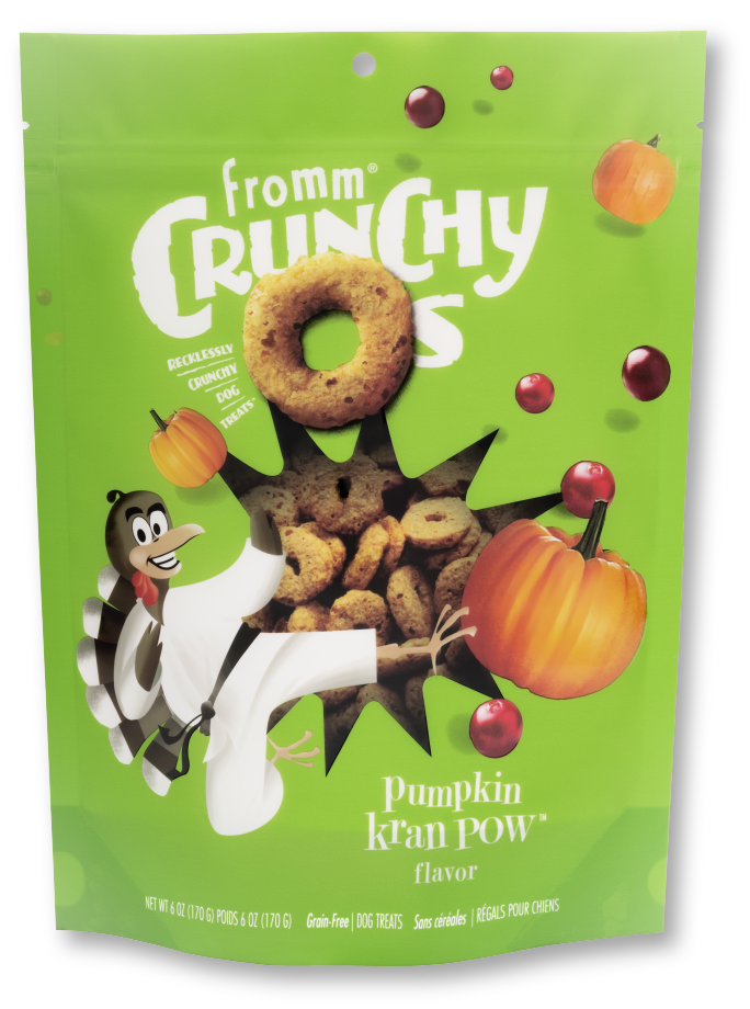 Fromm Crunchy O's Pumpkin Kran POW Treats 6oz