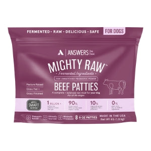 Answers Frozen Detailed Beef Patties 4lb