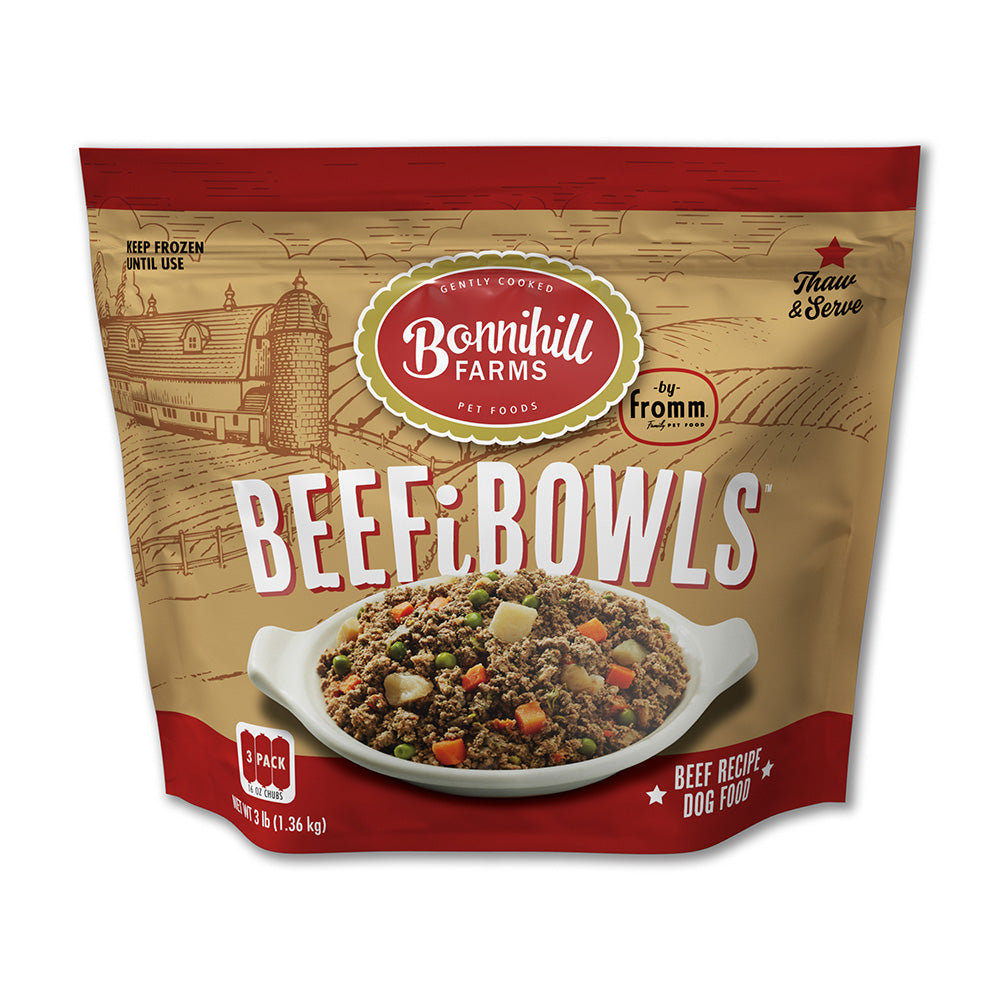 Bonnihill Farms BeefiBowls Gently Cooked by Fromm Frozen Dog Food 3lb