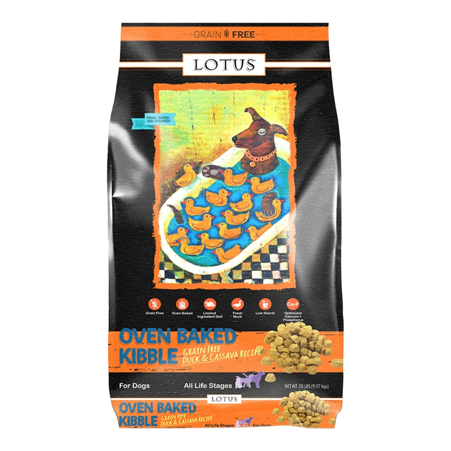 Lotus Oven Baked Duck & Cassava Dry Dog Food 20lb