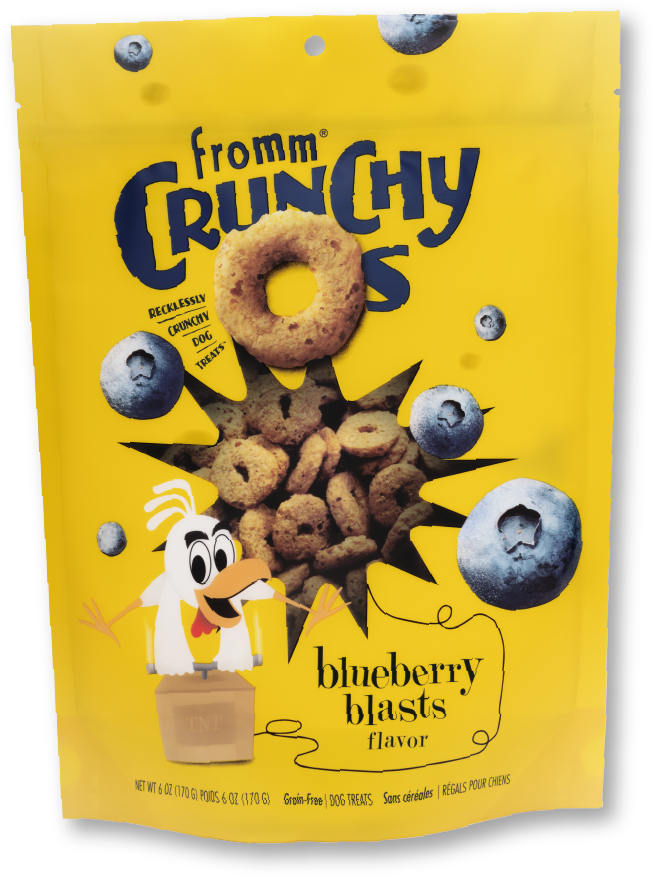 Fromm Crunchy O's Blueberry Blast Treats 6oz
