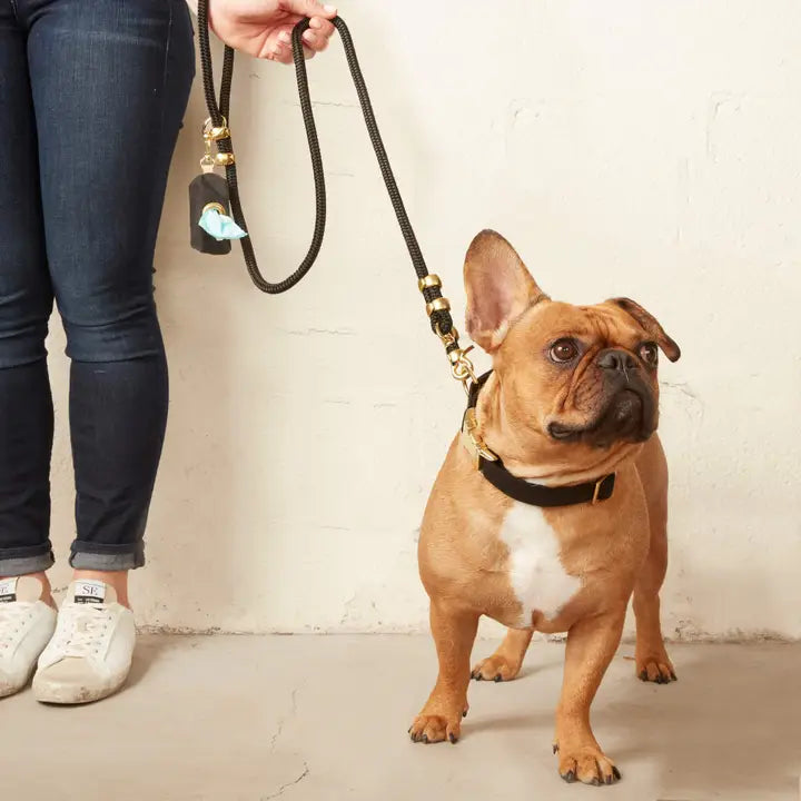 Onyx Waxed Canvas Poop Bag Dispenser