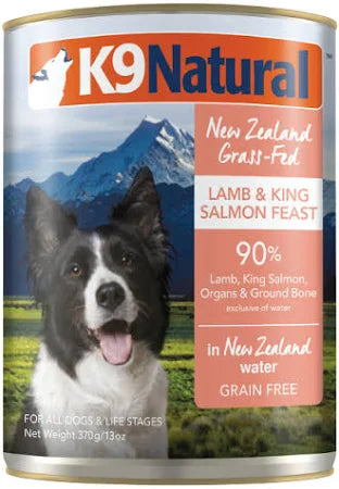 K9 Natural Grain Free Lamb & Salmon Canned Wet Food for Dogs 13oz