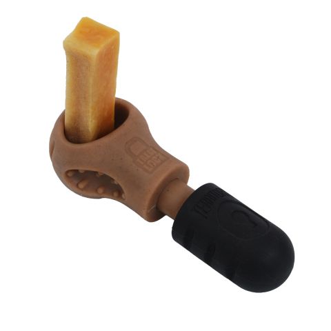 Territory Bacon Scented Treat Lock Dog Chew Toy 7"